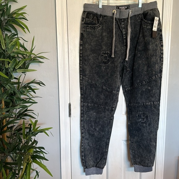 Brooklyn express denim joggers NWT XL - Picture 2 of 10